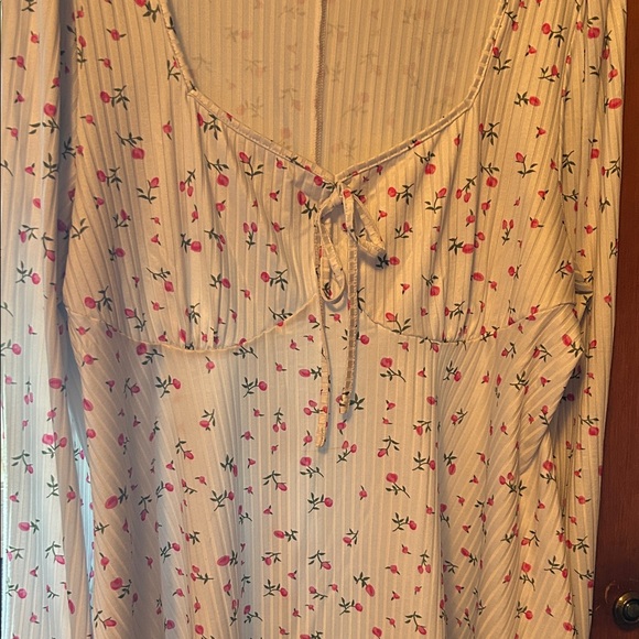 SHEIN White Blouse with Pink Floral Design - Picture 2 of 3